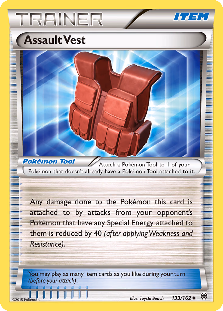 Assault Vest Pokemon card (133/162, BREAKthrough)