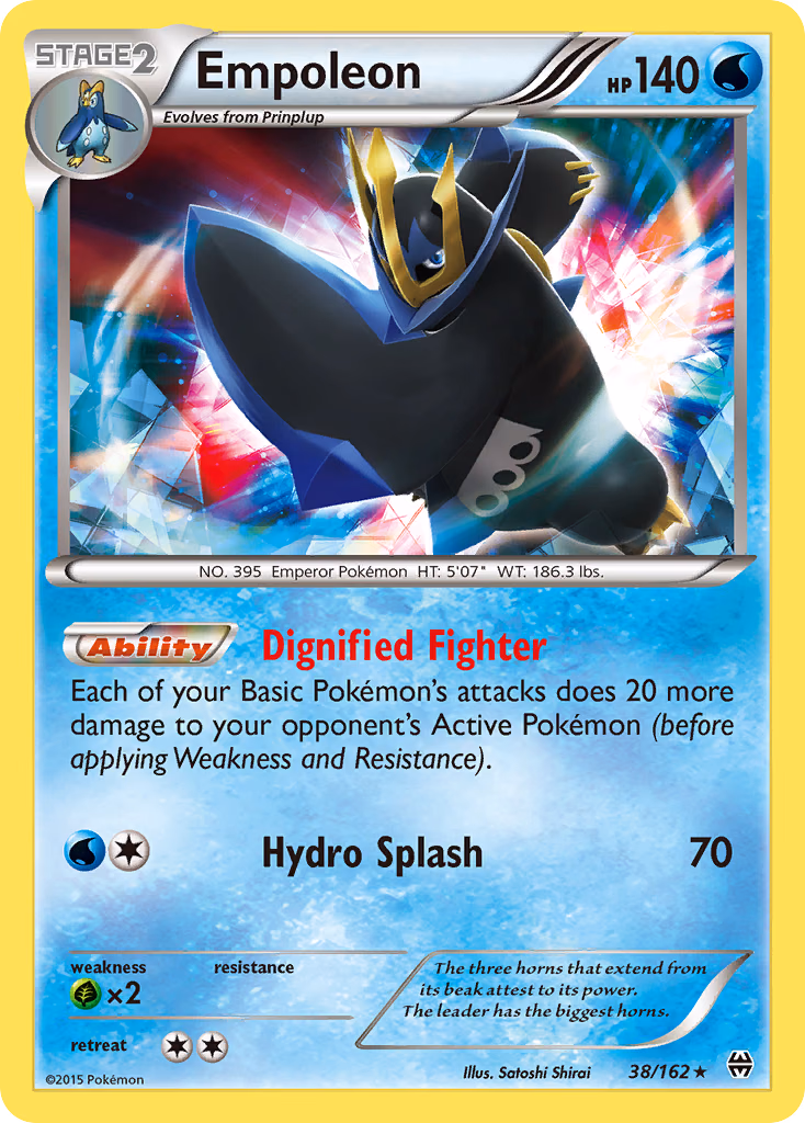 Empoleon Pokemon card (38/162, BREAKthrough)