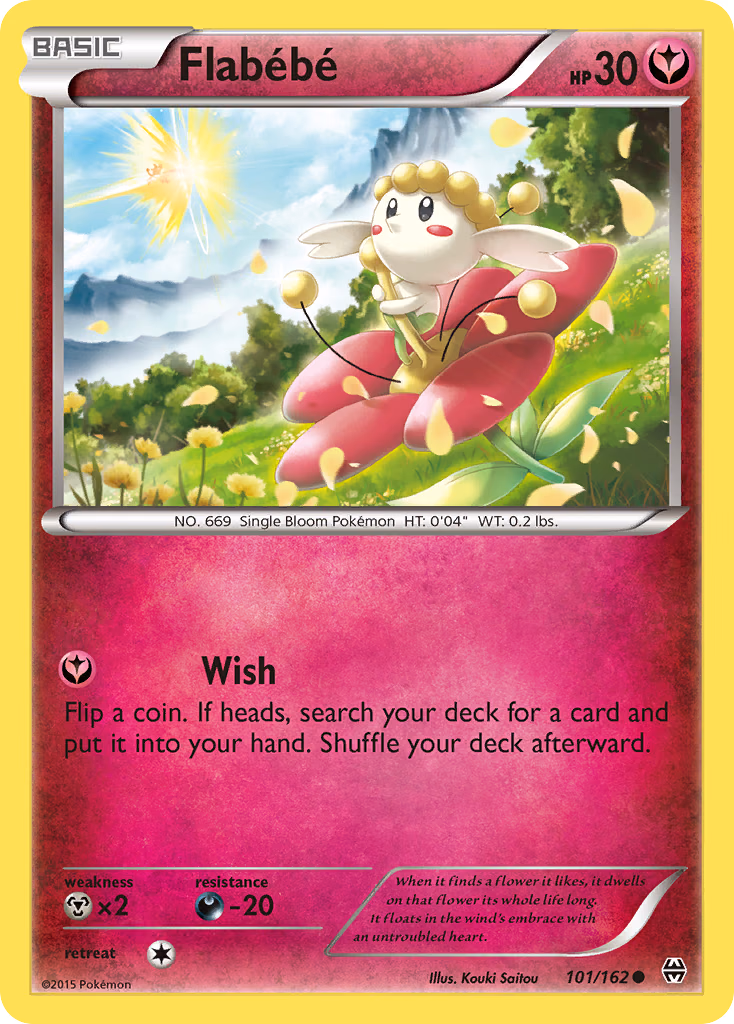 Flabébé Pokemon card (101/162, BREAKthrough)