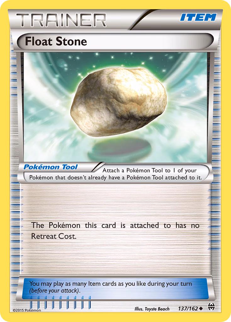 Float Stone Pokemon card (137/162, BREAKthrough)