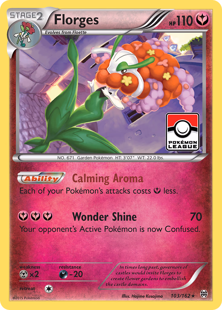 Florges Pokemon card (103/162, BREAKthrough)