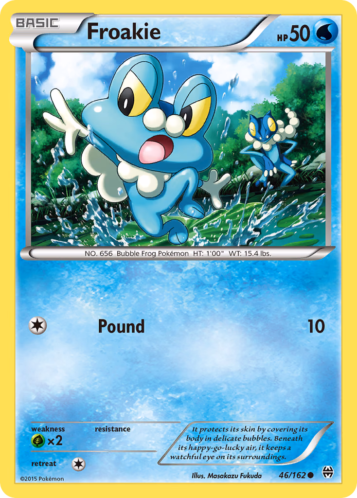 Froakie Pokemon card (46/162, BREAKthrough)