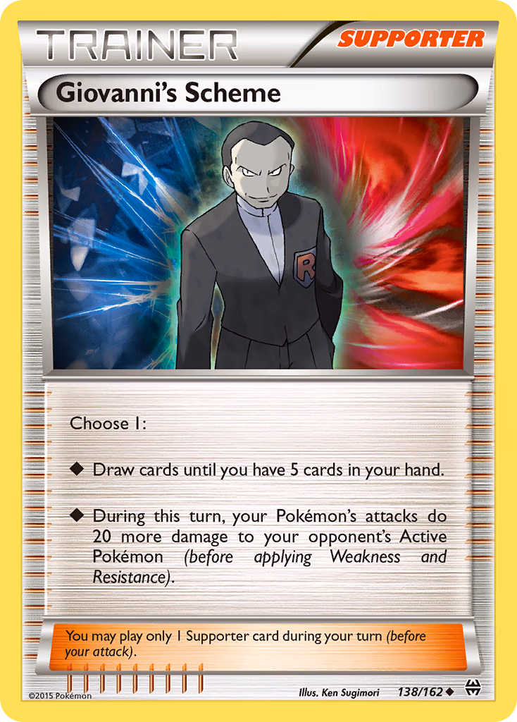 Giovanni's Scheme Pokemon card (138/162, BREAKthrough)