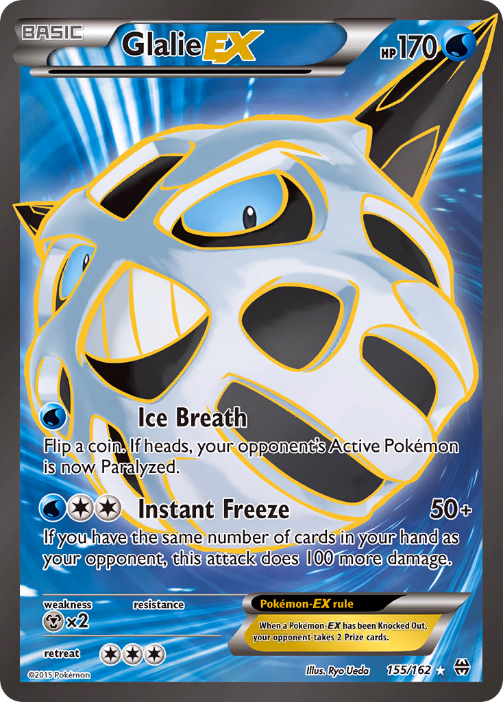 Glalie-EX Pokemon card (155/162, BREAKthrough)