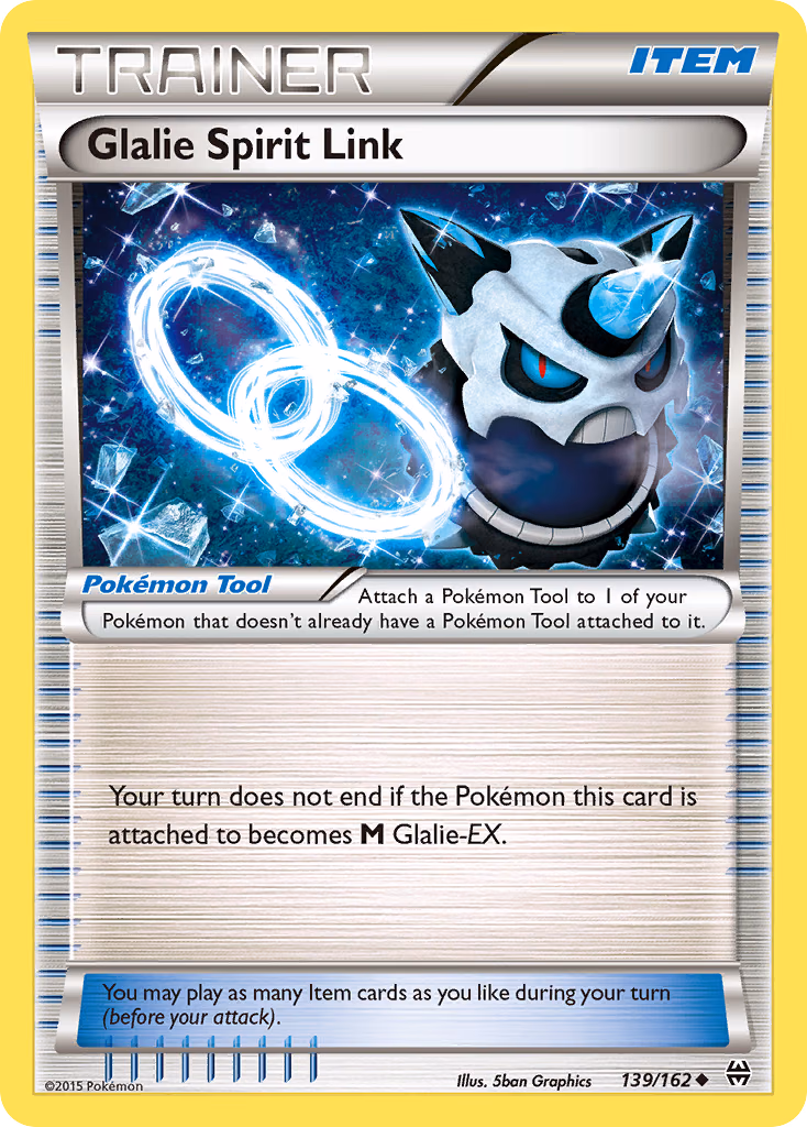Glalie Spirit Link Pokemon card (139/162, BREAKthrough)