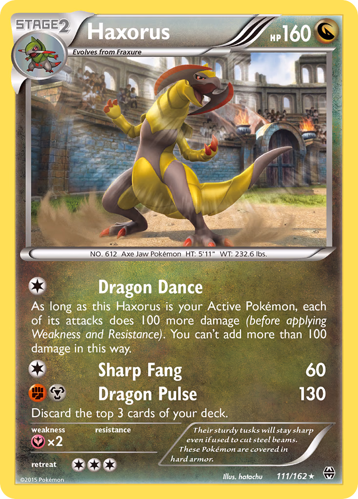 Haxorus Pokemon card (111/162, BREAKthrough)
