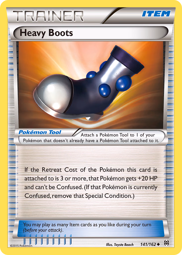 Heavy Boots Pokemon card (141/162, BREAKthrough)