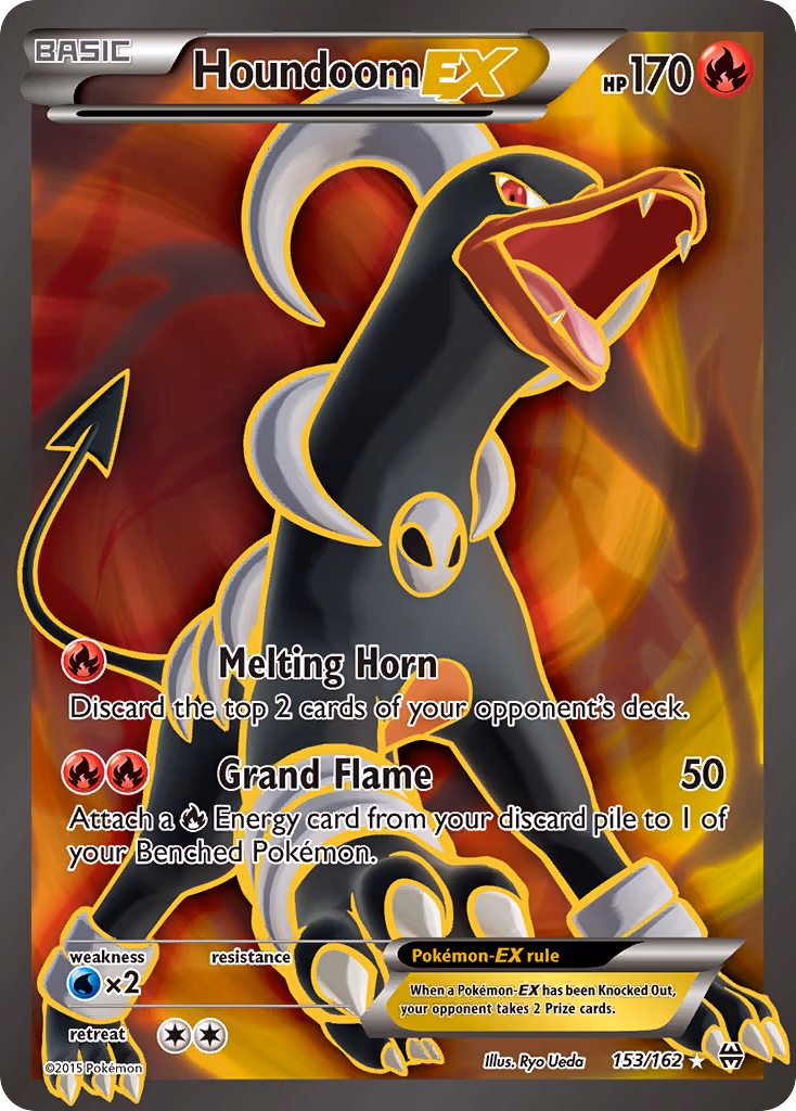 Houndoom-EX Pokemon card (153/162, BREAKthrough)