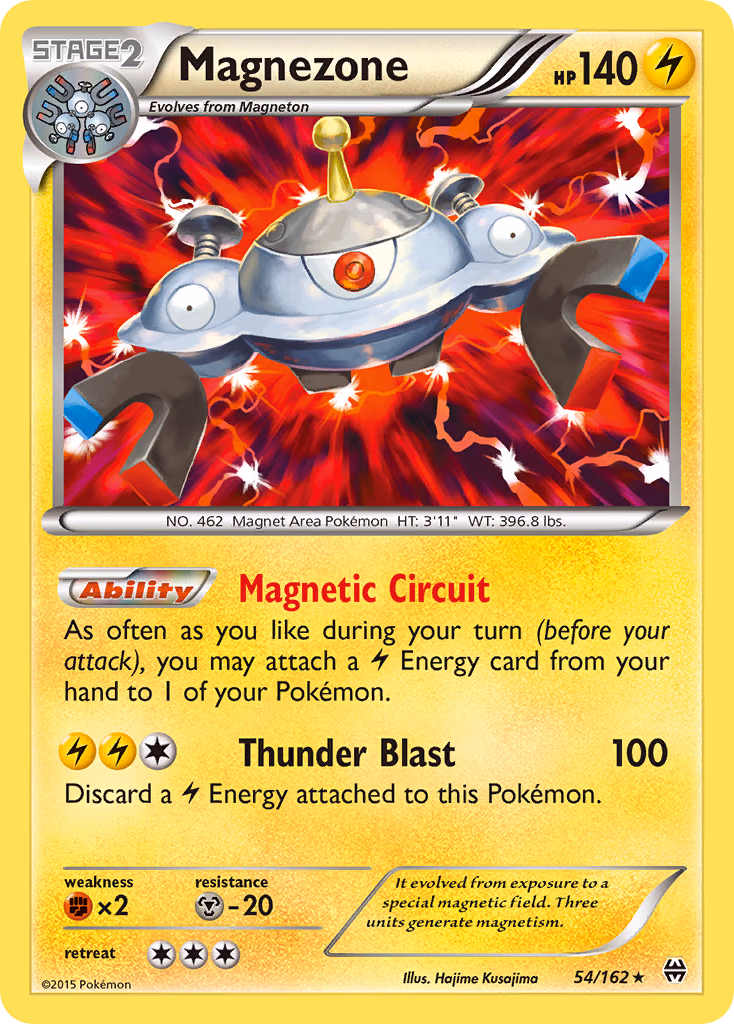Magnezone Pokemon card (54/162, BREAKthrough)