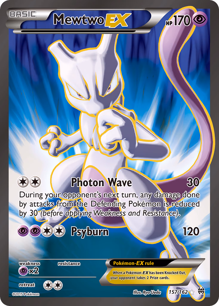 Mewtwo-EX Pokemon card (157/162, BREAKthrough)
