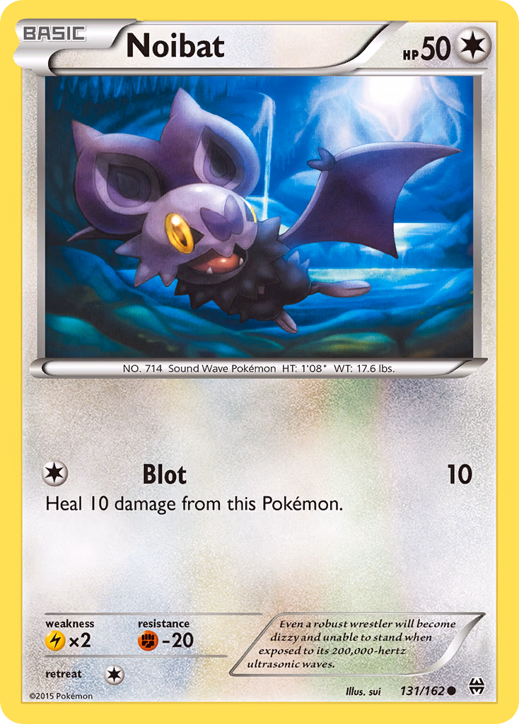 Noibat Pokemon card (131/162, BREAKthrough)