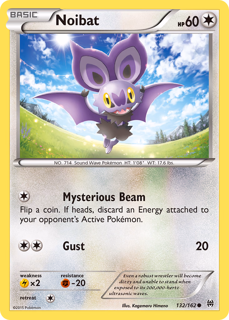 Noibat Pokemon card (132/162, BREAKthrough)