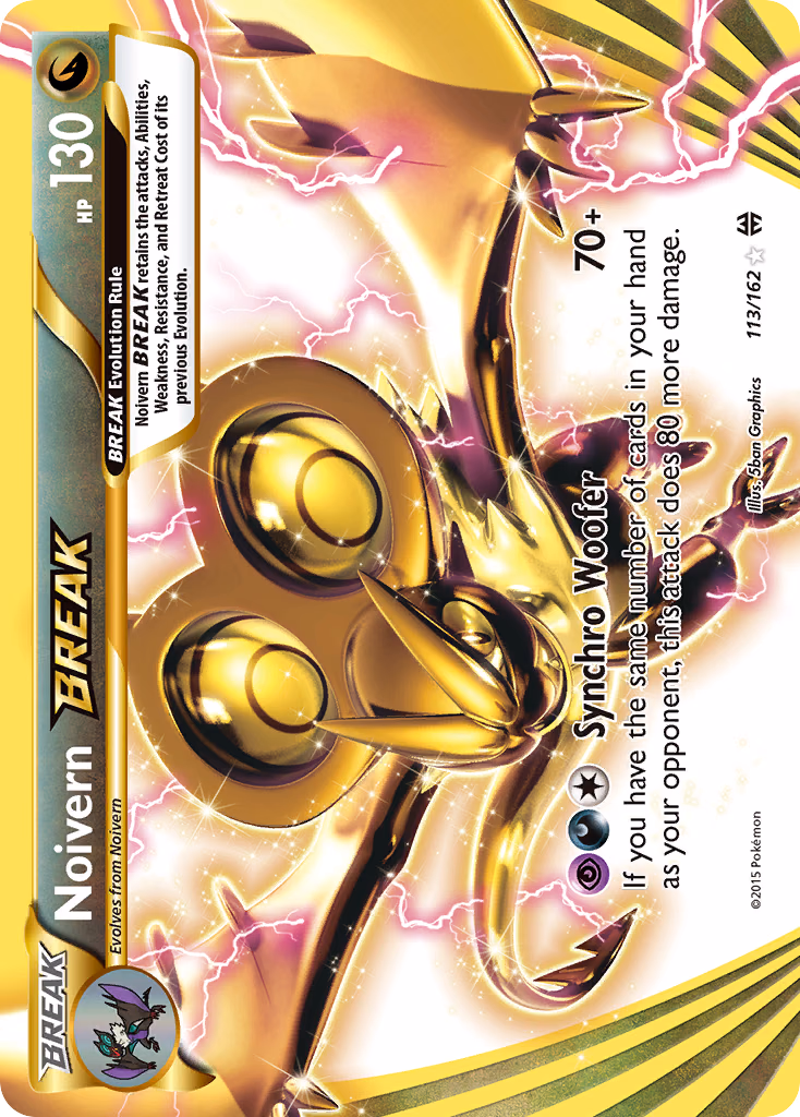 Noivern BREAK Pokemon card (113/162, BREAKthrough)