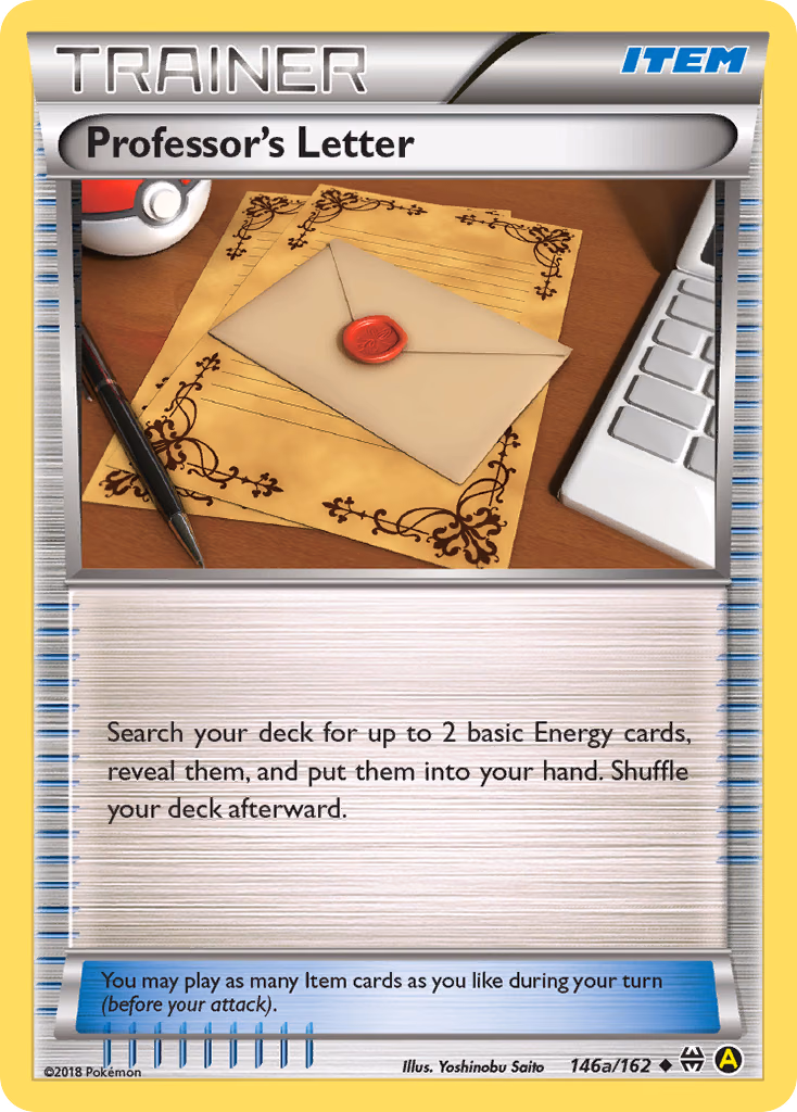 Professor's Letter Pokemon card (146a/162, BREAKthrough)