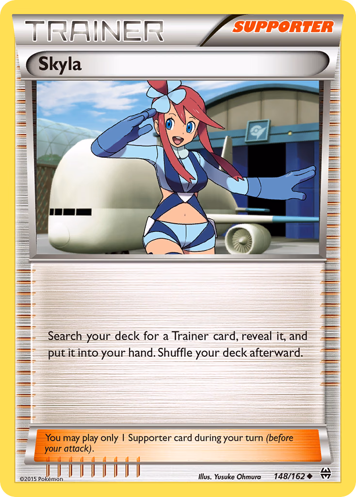 Skyla Pokemon card (148/162, BREAKthrough)