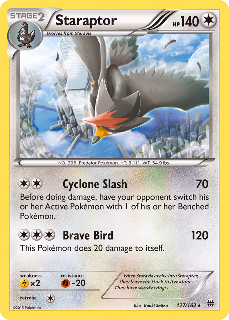 Staraptor Pokemon card (127/162, BREAKthrough)