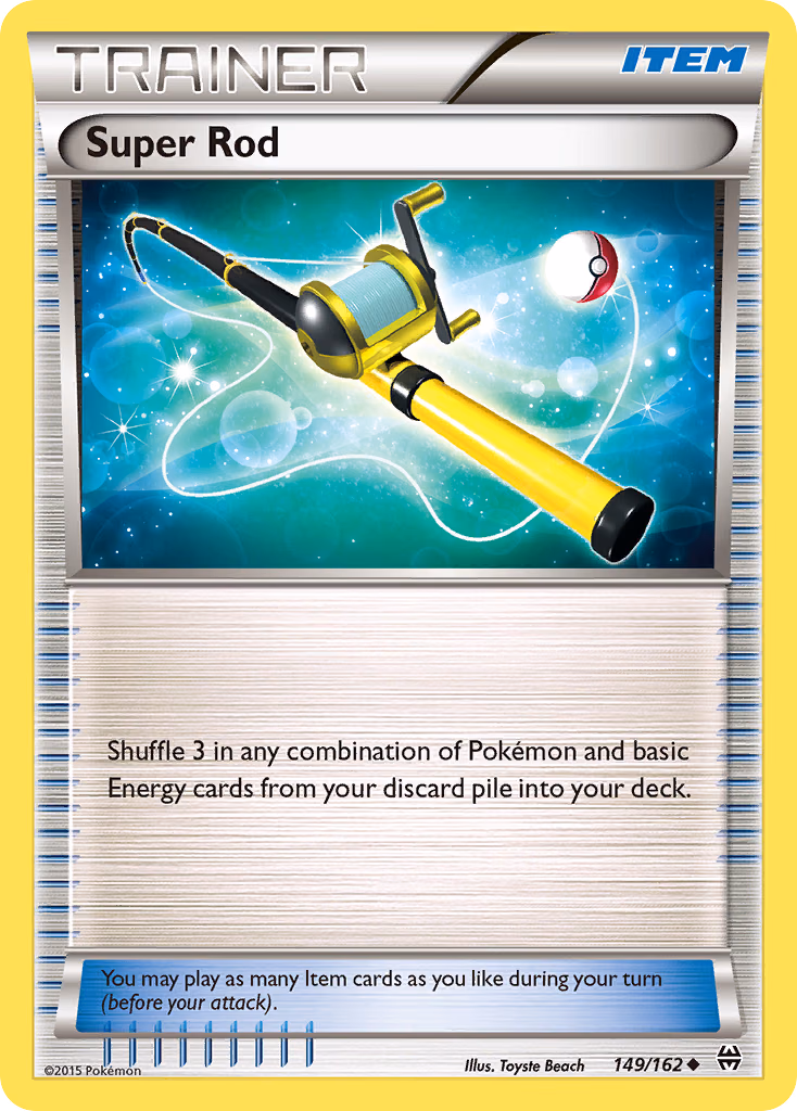 Super Rod Pokemon card (149/162, BREAKthrough)