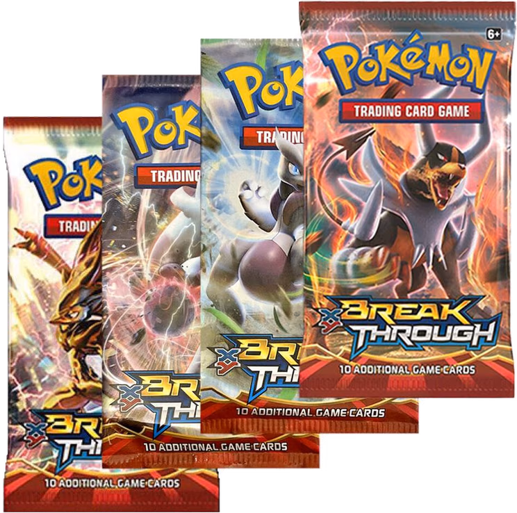 Pokemon BREAKthrough Booster Pack Art Bundle [Set of 4]