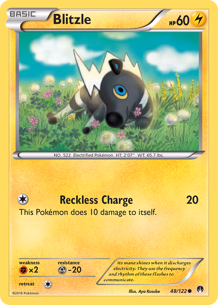 Blitzle Pokemon card (48/122, BREAKpoint)