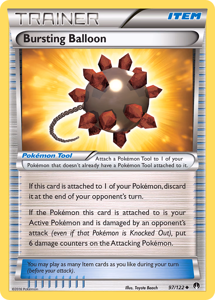 Bursting Balloon Pokemon card (97/122, BREAKpoint)