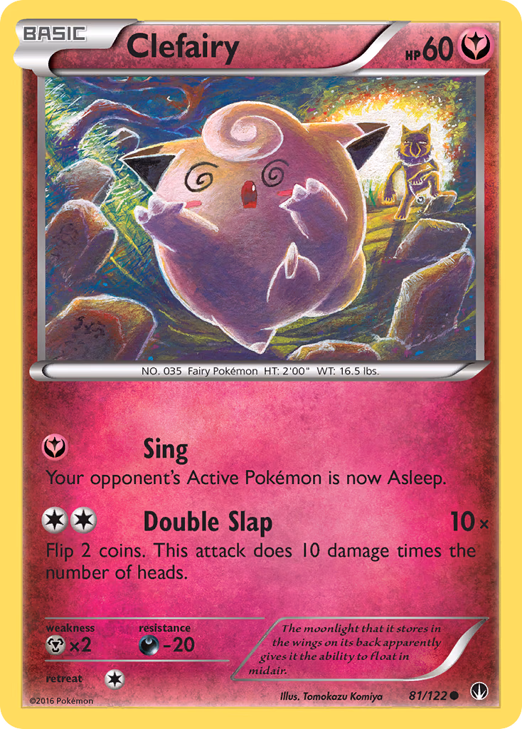 Clefairy Pokemon card (81/122, BREAKpoint)
