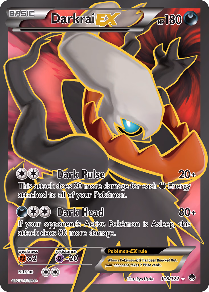 Darkrai-EX Pokemon card (118/122, BREAKpoint)