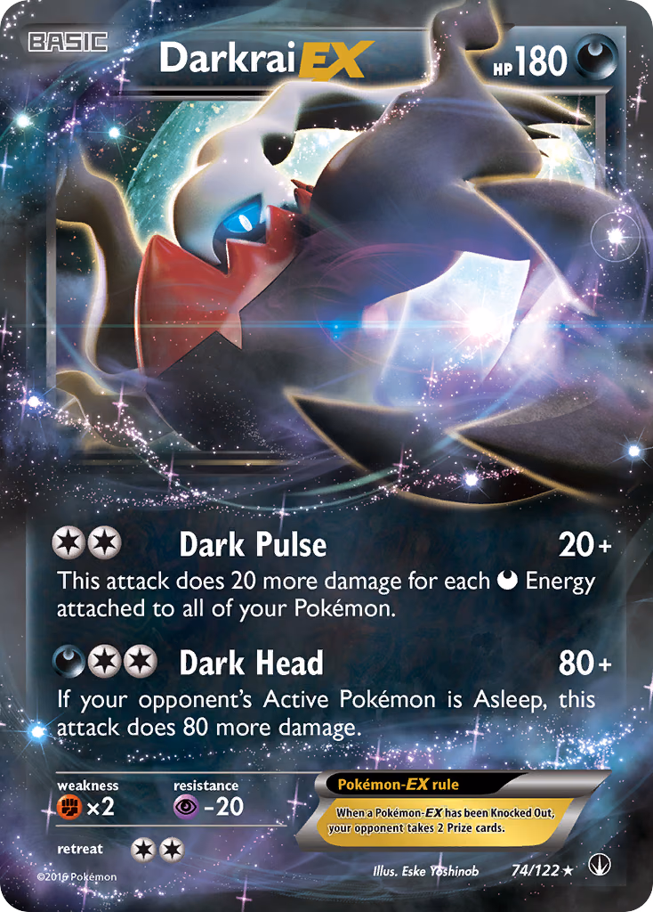 Darkrai-EX Pokemon card (74/122, BREAKpoint)
