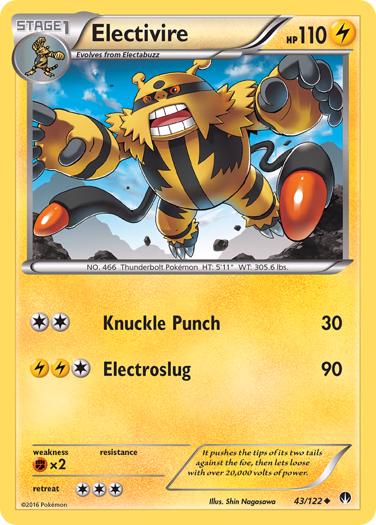Electivire Pokemon card (43/122, BREAKpoint)