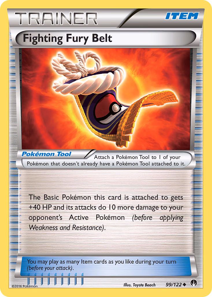 Fighting Fury Belt Pokemon card (99/122, BREAKpoint)