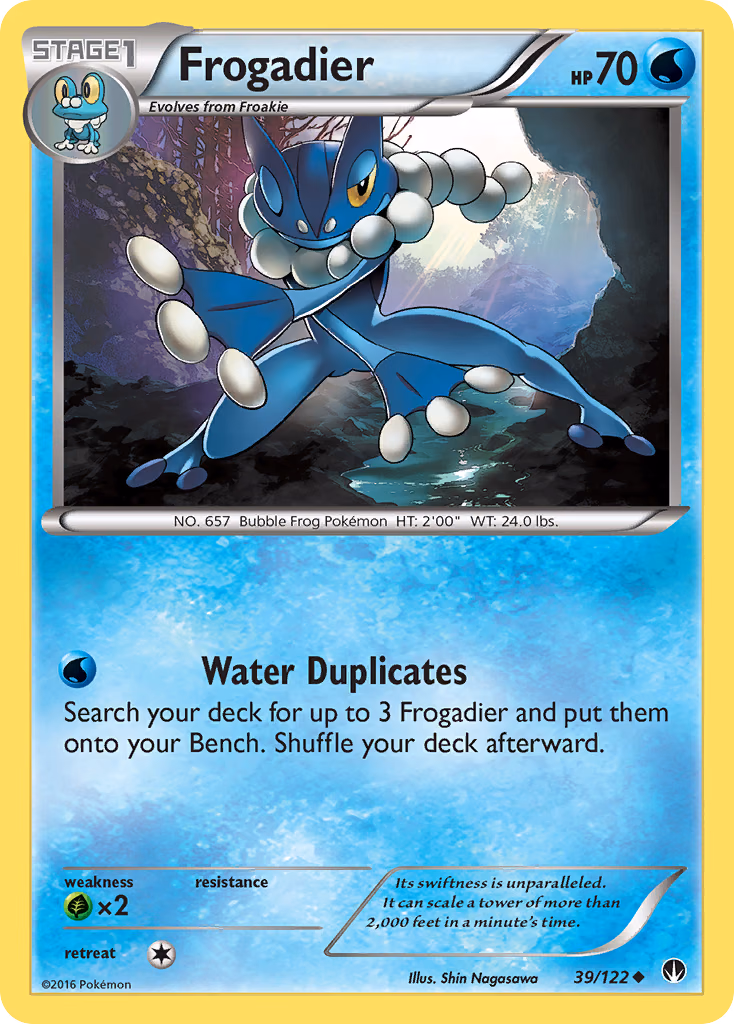 Frogadier Pokemon card (39/122, BREAKpoint)