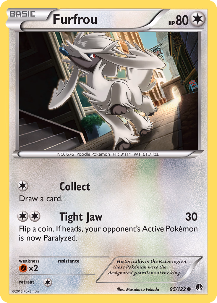 Furfrou Pokemon card (95/122, BREAKpoint)