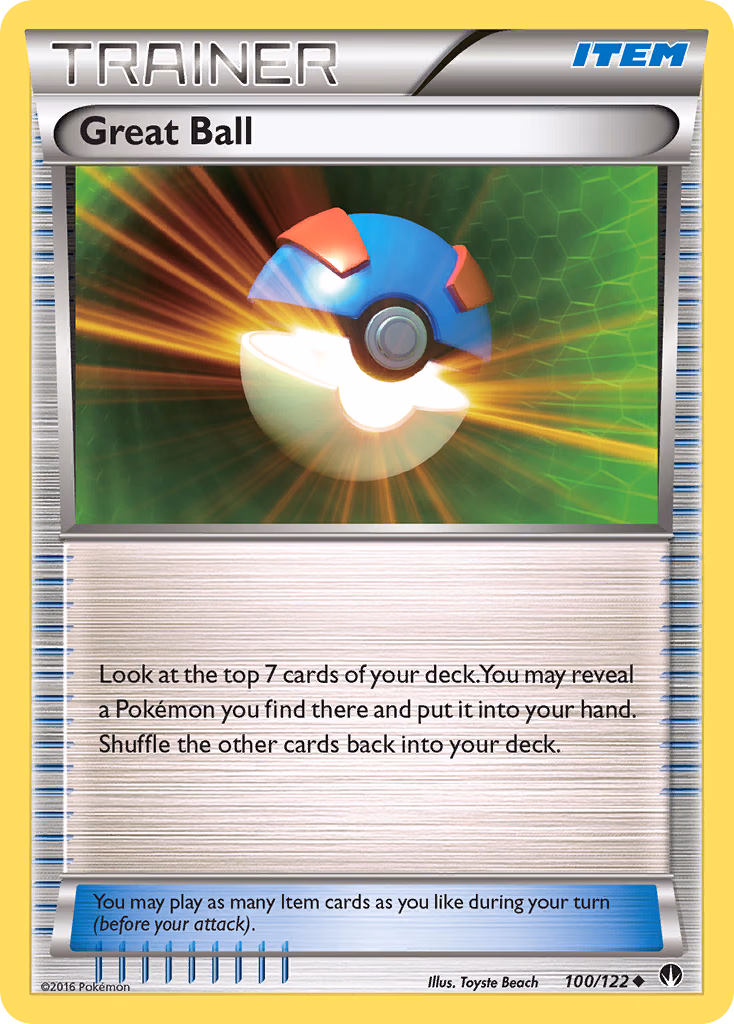 Great Ball Pokemon card (100/122, BREAKpoint)