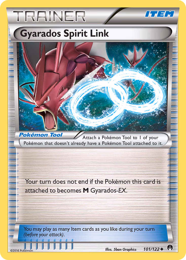 Gyarados Spirit Link Pokemon card (101/122, BREAKpoint)