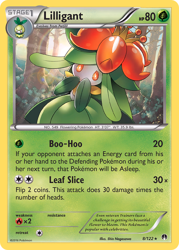 Lilligant Pokemon card (8/122, BREAKpoint)