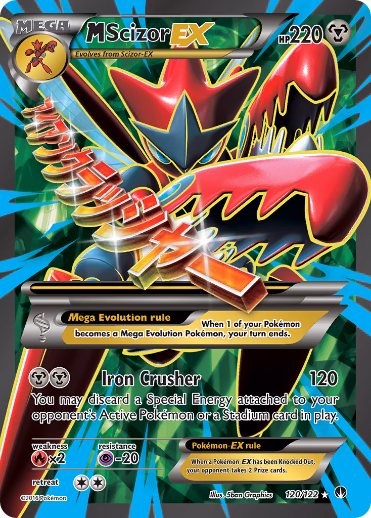 M Scizor-EX Pokemon card (120/122, BREAKpoint)
