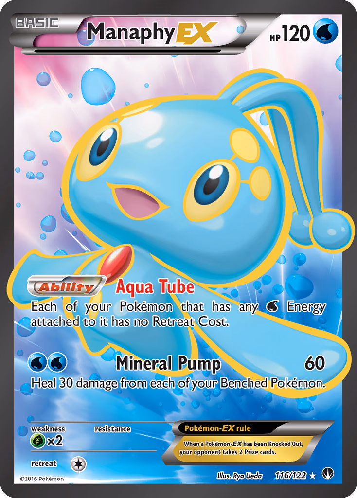 Manaphy-EX Pokemon card (116/122, BREAKpoint)