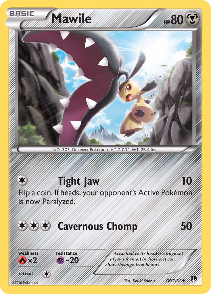 Mawile Pokemon card (78/122, BREAKpoint)