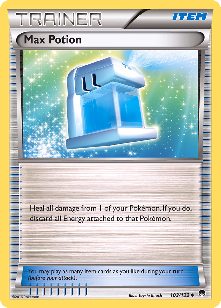 Max Potion Pokemon card (103/122, BREAKpoint)