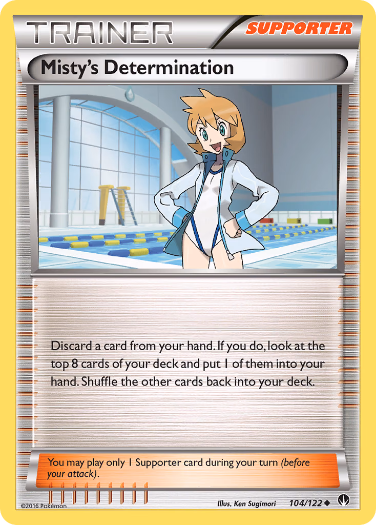 Misty's Determination Pokemon card (104/122, BREAKpoint)