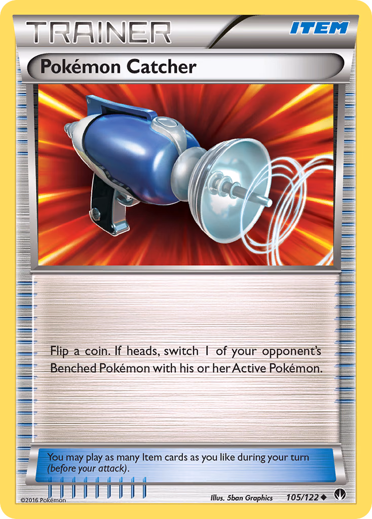 Pokémon Catcher Pokemon card (105/122, BREAKpoint)