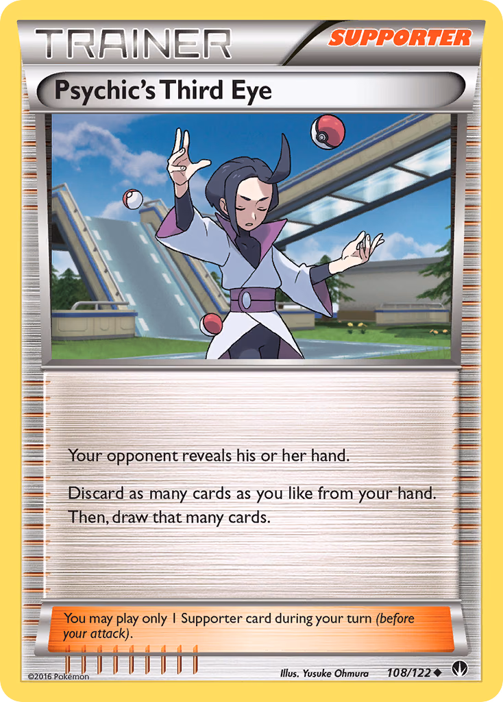 Psychic's Third Eye Pokemon card (108/122, BREAKpoint)