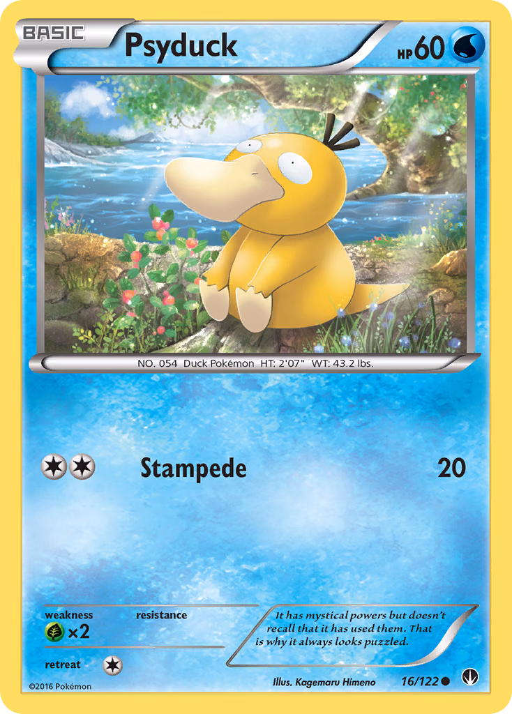 Psyduck Pokemon card (16/122, BREAKpoint)