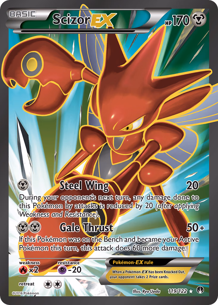 Scizor-EX Pokemon card (119/122, BREAKpoint)
