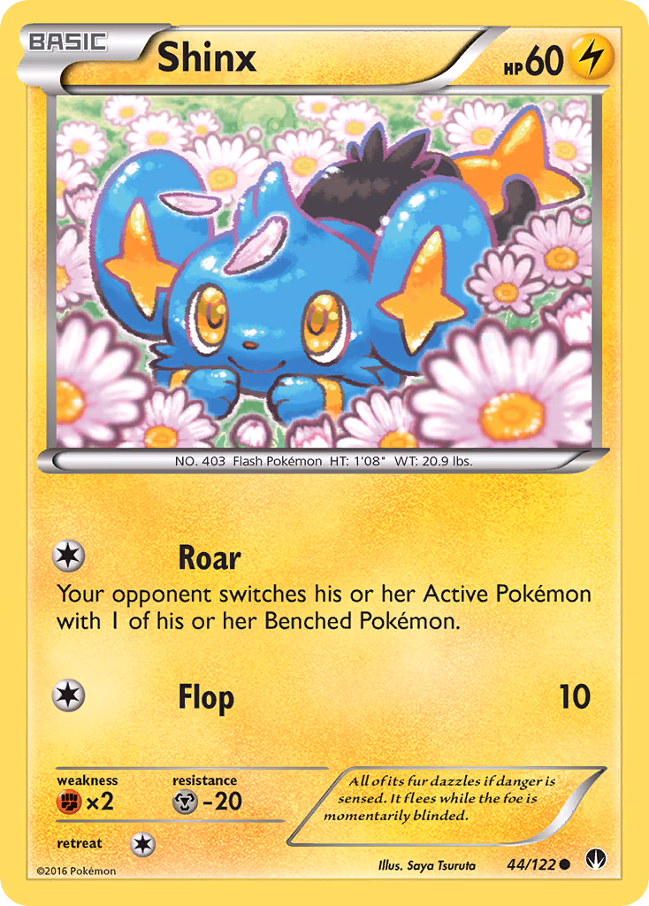 Shinx Pokemon card (44/122, BREAKpoint)