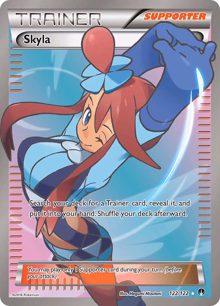 Skyla Pokemon card (122/122, BREAKpoint)