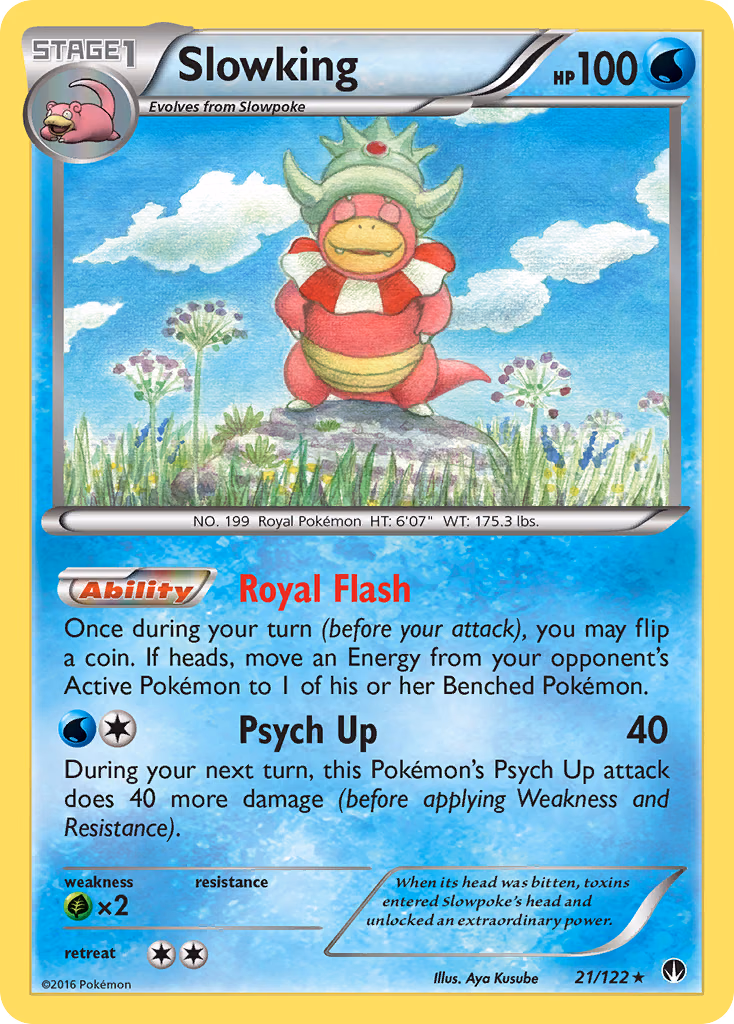 Slowking Pokemon card (21/122, BREAKpoint)