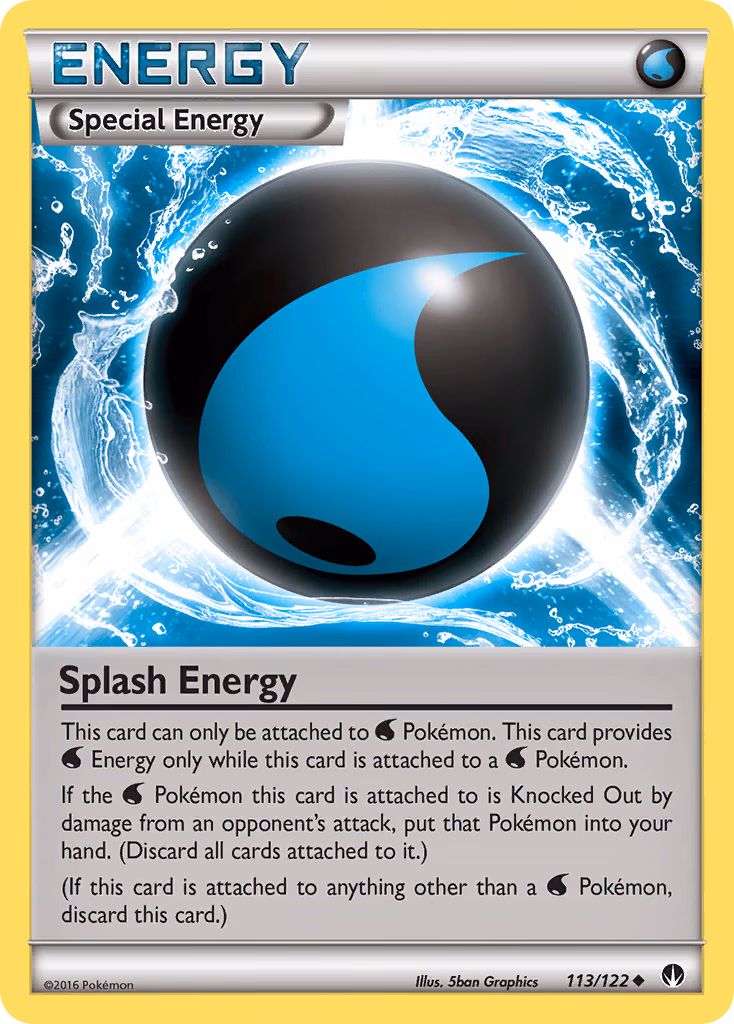 Splash Energy Pokemon card (113/122, BREAKpoint)
