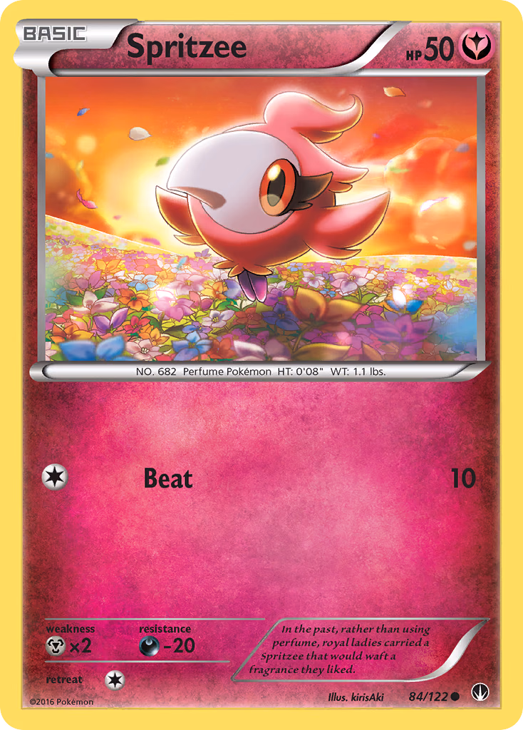 Spritzee Pokemon card (84/122, BREAKpoint)