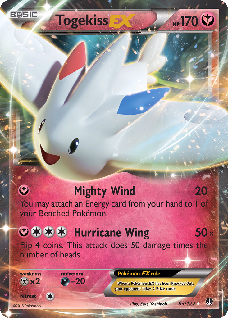 Togekiss-EX Pokemon card (83/122, BREAKpoint)