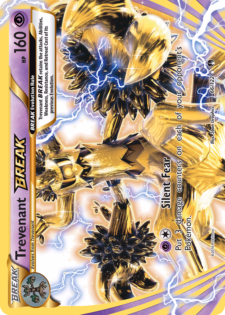 Trevenant BREAK Pokemon card (66/122, BREAKpoint)